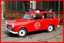 Feuerwehr- Trabant, zu sehen beim T.d.o.T im Alstom Werk Stendal 09.05.09
