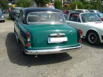 Heckansicht einer Borgward Isabella Limousine TS aus dem Jahr 1961. Oldtimertreffen an der  Alten Dreherei  in Mülheim an der Ruhr am 18.06.2022.