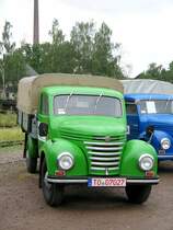 Dieser schne grne Framo V901 war in Mgeln zu bewundern, 28.07.07