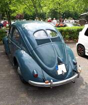 Heckansicht eines VW Typ 1 aus dem Jahr 1952. Oldtimertreffen in Siegen am 19.06.2022.