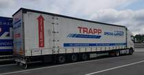=Volvo FH der Spedition TRAPP rastet auf einem Rastplatz an der A 3, 06-2022