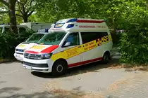 ASB VW T6 KTW am 18.06.22 bei der Bundesübung des ASB in Mainz am Bereitstellungsraum