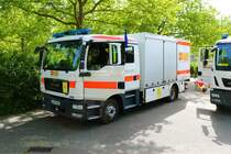 ASB MAN TGM GW-San am 18.06.22 bei der Bundesübung des ASB in Mainz am Bereitstellungsraum