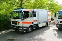 ASB MAN TGM GW-San am 18.06.22 bei der Bundesübung des ASB in Mainz am Bereitstellungsraum