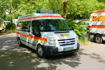 ASB Ford Transit MTW am 18.06.22 bei der Bundesübung des ASB in Mainz am Bereitstellungsraum