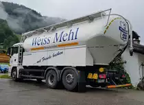 =MAN TGX von WEISS-Mehl nach Belieferung einer Bäckerei in Ramsau im Juni 2022