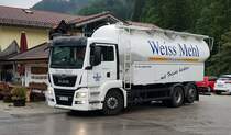 =MAN TGX von WEISS-Mehl nach Belieferung einer Bäckerei in Ramsau im Juni 2022