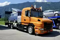 Ein Scania Lader vo Ber Rut? am 26.6.22 beim Trucker Festival Interlaken.