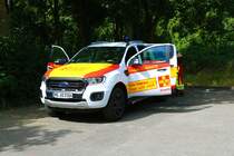 ASB Ford Ranger am 18.06.22 bei der Bundesübung des ASB in Mainz am Bereitstellungsraum