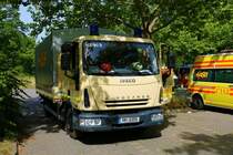ASB IVECO LKW am 18.06.22 bei der Bundesübung des ASB in Mainz am Bereitstellungsraum