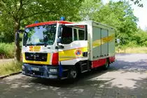 ASB MAN TGM GW-ManV am 18.06.22 bei der Bundesübung des ASB in Mainz am Bereitstellungsraum