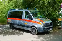ASB VW Crafter am 18.06.22 bei der Bundesübung des ASB in Mainz am Bereitstellungsraum