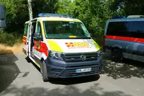 ASB VW Crafter am 18.06.22 bei der Bundesübung des ASB in Mainz am Bereitstellungsraum