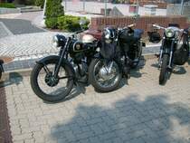 Simson Motorr�der beim Oldtimertreffen am Nutzfahrzeugmuseum Hartmannsdorf