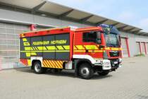Feuerwehr Hofheim am Taunus MAN TGM Rüstwagen am 10.07.22 bei einen Fototermin 