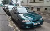 Hyundai Accent der ersten Generation. Die Aufnahme stammt vom 02.2021.