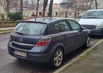 Rückansicht: Opel Astra H. Die Aufnahme stammt vom 02.2021.