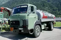 Saurer Tankwagen von P. Brechtbühl AG am 26.6.22 beim Trucker Festival Interlaken.