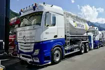 MB Actros Silotransportet von Zibatra Logistik am 26.6.22 beim Trucker Festival Interlaken.