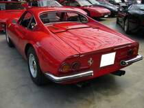 Heckansicht eines Dino 246GT. Classic Remise Düsseldorf am 12.07.2022.