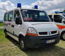 =Renault Master des DRK KV BREMERFÖRDE, gesehen auf dem Parkplatzgelände der RettMobil 2022 in Fulda, 05-2022