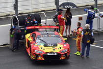 #69 Audi R8 LMS evo II GT3, Car Collection Motorsport: Fahrer: Florian Spengler und Markus Winkelhock, Samstags Rennen 1. ADAC GT Masters Weekend im Niederländischen Zandvoort am 25.6.2022