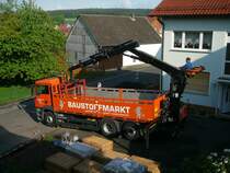 MAN wird entkrant in 36100 Petersberg-Marbach, Mai 2009