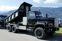 Ein Saurer Kipper von einer Vermietung am 26.6.22 beim Trucker Festival Interlaken.