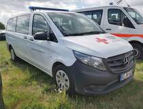 =MB Vito des DRK OV BÜCHEN, gesehen auf dem Parkplatzgelände der RettMobil 2022 in Fulda, 05-2022