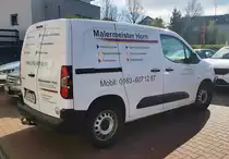 =Peugeot Partner vom Malermeister HORN, gesehen im April 2022