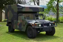 Hummer mit Kastenaufbau, war am Tag der offenen Tür bei der luxemburgischen Armee ausgestellt. 10.07.2022 