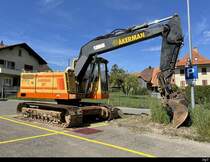 AKERMAN H7C Bagger abgestellt in Hermigen/BE am 14.07.2022