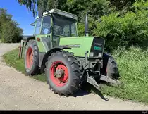 Fendt Farmer 306 LSA abgestellt auf einem Feld bei Finsterhennen/BE am 14.07.2022