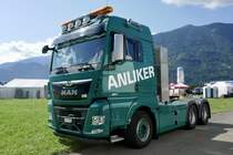 Eine MAN Zugmaschine von Anliker am 26.6.22 beim Trucker Festival in Interlaken.