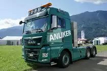 Eine MAN Zugmaschine von Anliker am 26.6.22 beim Trucker Festival in Interlaken.
