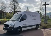 =MB Sprinter vom Haus- und Grundstücksservice MINDT steht im April 2022 in Fulda