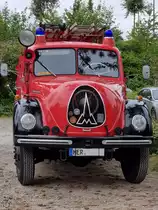 Dieses Magirus-Deutz F 125 A Merkur Löschfahrzeug war Mitte Juli 2022 in Hattingen zu sehen.