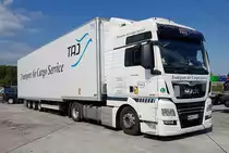=MAN TGX 18.500 (69756) von TAJ rastet im Mai 2022 an der A 3