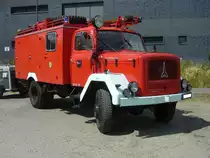 Magirus Deutz F Mercur 150A. 2. Oldtimerfeuerwehrtreffen an der  Alten Dreherei  in Mülheim an der Ruhr am 16.07.2022.