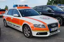 =Audi A 4 vom BRK KV FÜRTH Bereitschaft CADOLZBURG steht auf dem Parkplatzgelände der RettMobil 2022 in Fulda, 05-2022