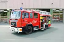 Feuerwehr Eschborn MAN LF 16/12 (Florian Eschborn 1-44) am 09.07.22 bei einen Fototermin