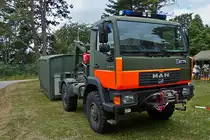 MAN LE 10.220 Absetzkipper der luxemburgischen Armee, gesehen am Tag der offenen Tür. 10.Juli 2022 