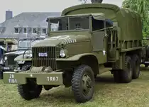 Oldtimer LKW als Truppen- und Gerätetransporter, gesehen am Tag der offenen Tür bei der luxemburgischen Armee. 10.07.2022 