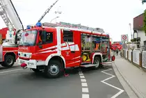 Feuerwehr Münster Mercedes Benz Atego LF10 Kats am 09.07.22 beim Kreisfeuerwehrtag der Feuerwehr Münster