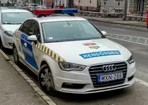 Diesen Audi A3 8V Sedan Polizeifahrzeug habe ich in Februar 2021 aufgenommen. Die Felgen sehen ganz schön aus.