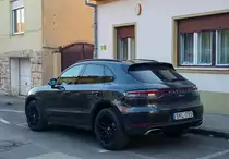 Rückansicht: Porsche Macan Mk1. Foto: Februar 2021.