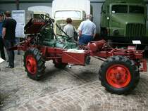 Fahrgestell eines UNIMOG im Nutzfahrzeugmuseum Hartmannsdorf