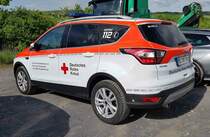 =Ford Kuga vom DRK KV MANNHEIM OV HOCKENHEIM steht auf dem Parkplatz der RettMobil im Mai 2022