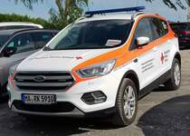 =Ford Kuga vom DRK KV MANNHEIM OV HOCKENHEIM steht auf dem Parkplatz der RettMobil im Mai 2022