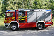 Ende Juli 2022 war in Hüinghausen dieses Löschfahrzeug der Feuerwehr Plettenberg abgestellt.